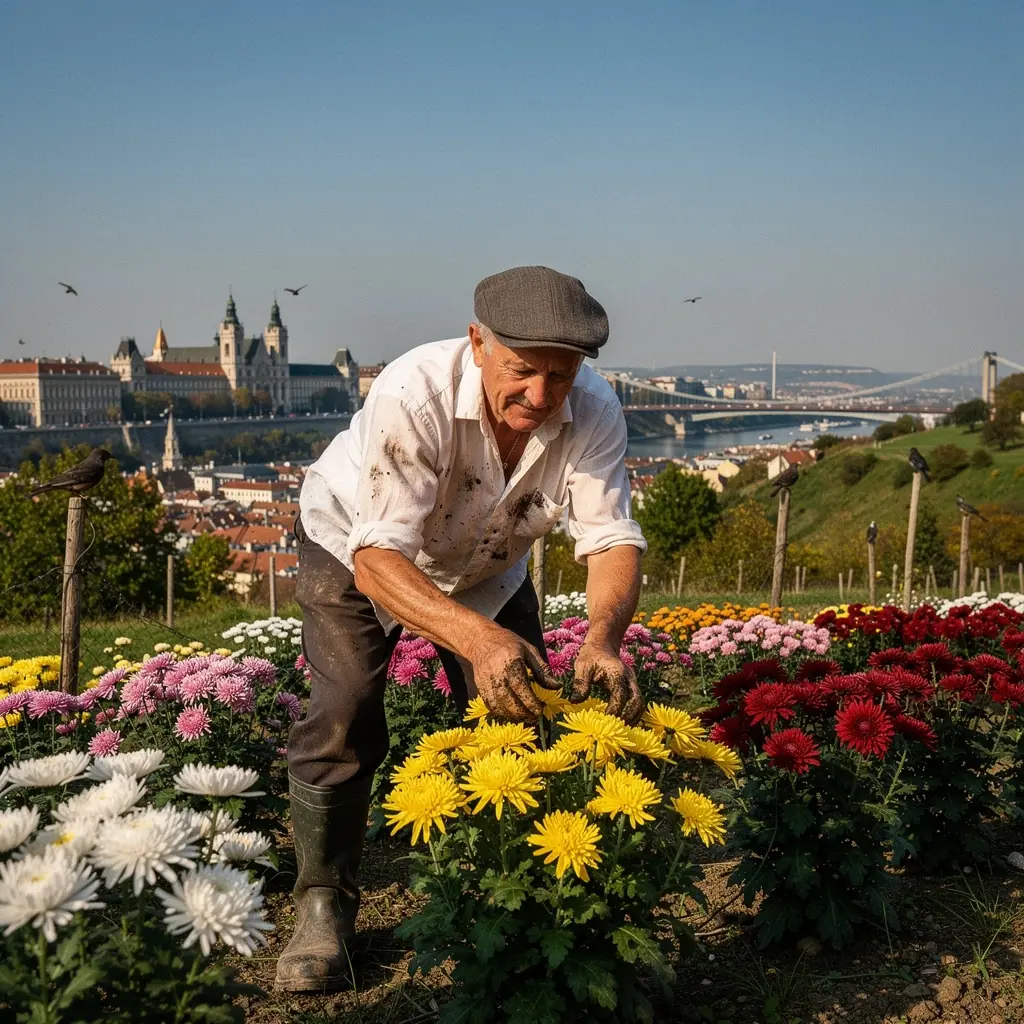 Színes krizantémok a fűszeres teakeverékben, virágos ízélményért.